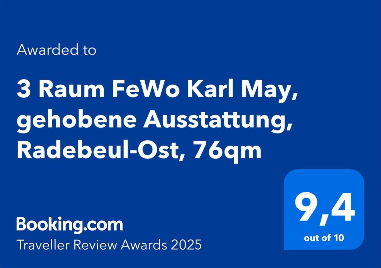 3 Raum Fewo Karl May, Gehobene Ausstattung, Radebeul-Ost, 76Qm Eksteriør billede